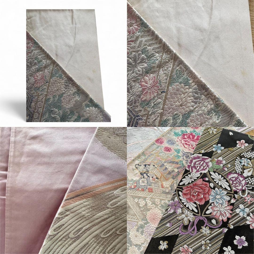 振袖一式 杉本幸田郎 振袖+帯3枚+長襦袢2枚 身丈150㌢ 赤 枝垂れ桜 箱付