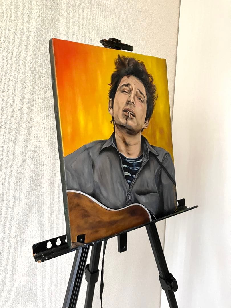 油絵原画　Bob Dylan