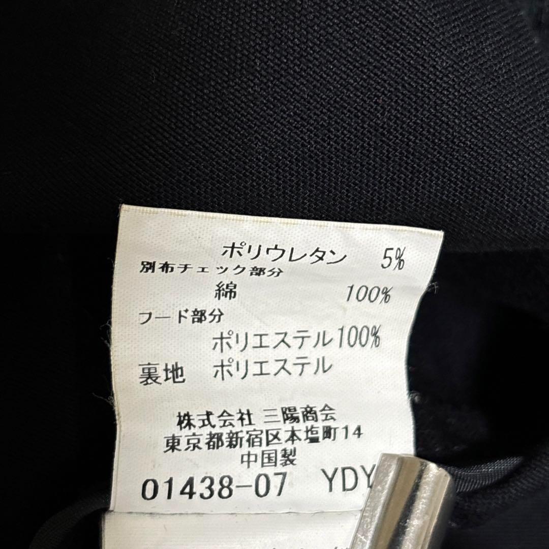 Nikoバーバリーブラックレーベル トレンチコート ノバチェック フード