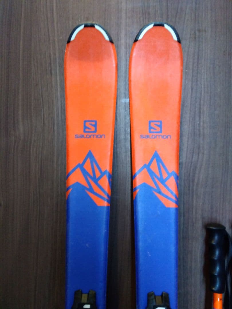 【ハイエンドモデル】SALOMON 子供用 スキーセット メンテ・WAX済み✔