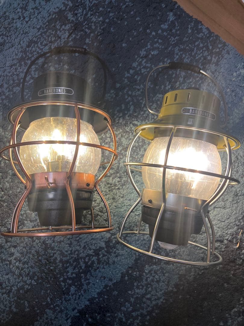 BAREBONES(ベアボーンズ) レイルロードランタンLED 2台セット