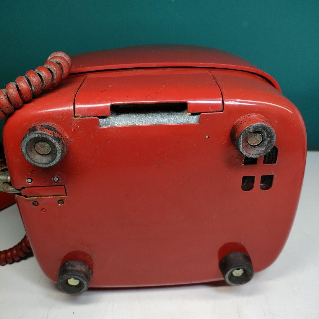 昭和レトロ・赤い公衆電話　未検査