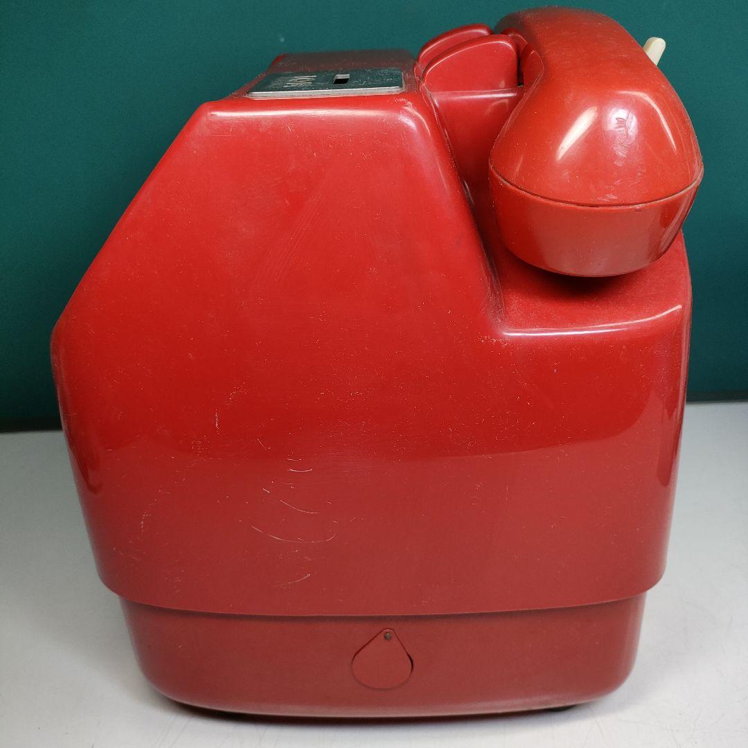 昭和レトロ・赤い公衆電話　未検査