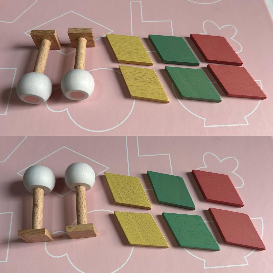 【美品】プーカのひなにんぎょう ベーシック 木製雛人形