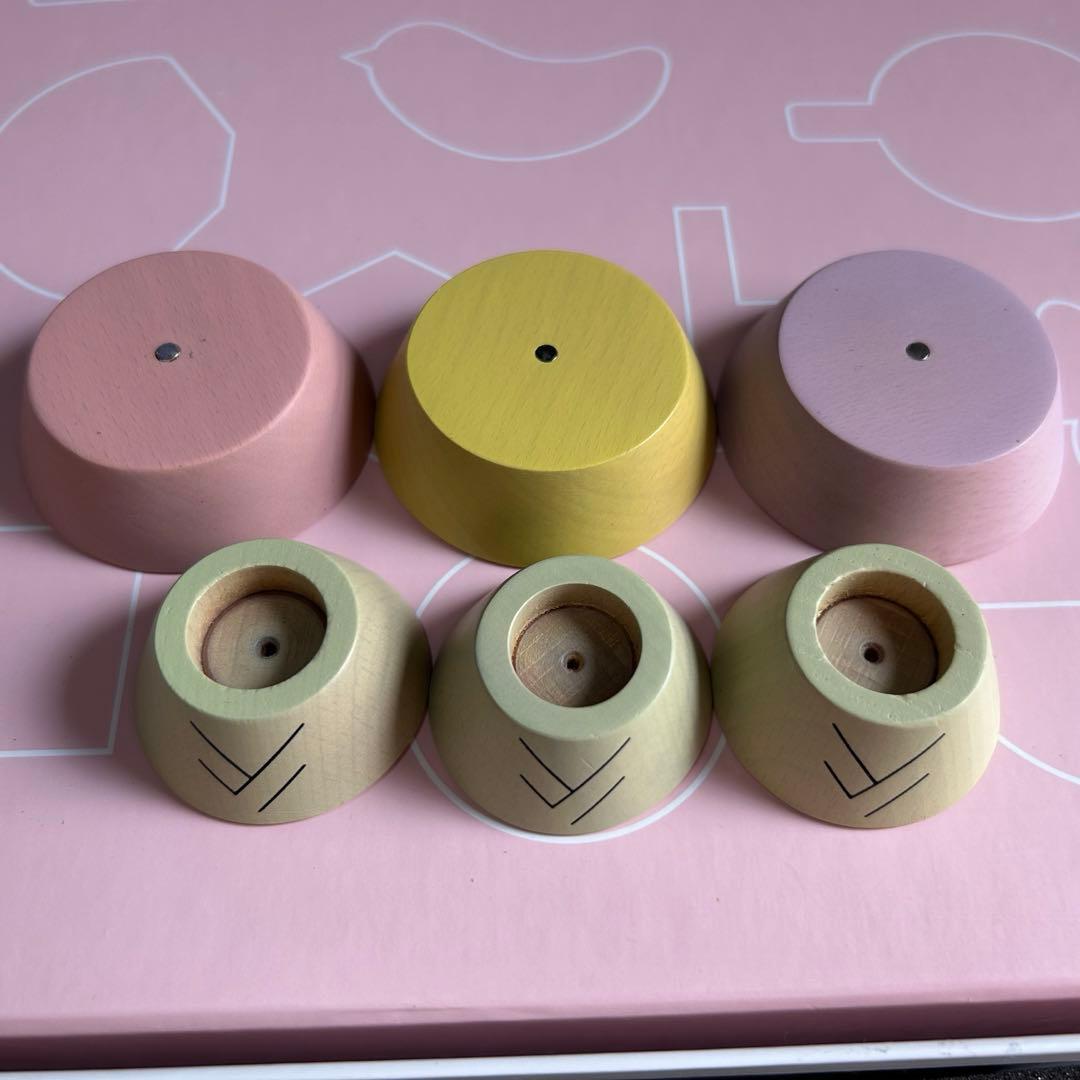 【美品】プーカのひなにんぎょう ベーシック 木製雛人形