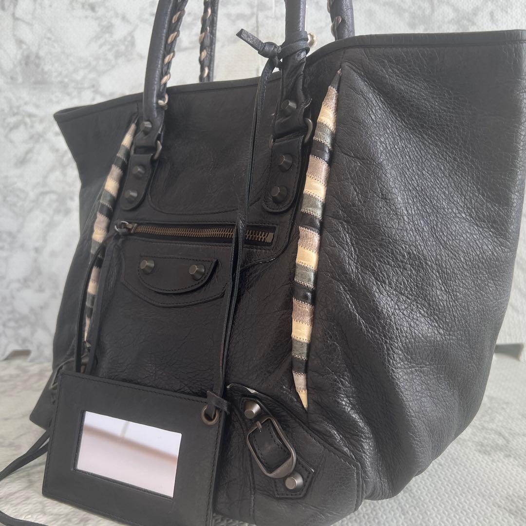 レアモデル✨バレンシアガ ザ サンデー トートバッグ ミラー付き ブラック