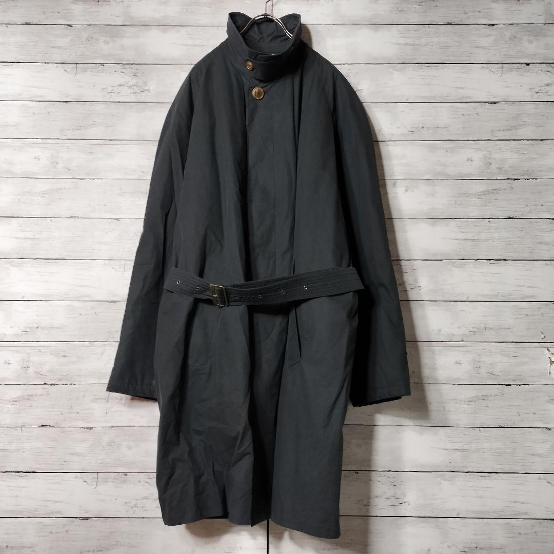 ジョルジオアルマーニ ロングステンカラーコート ベルト 裏地キルティング