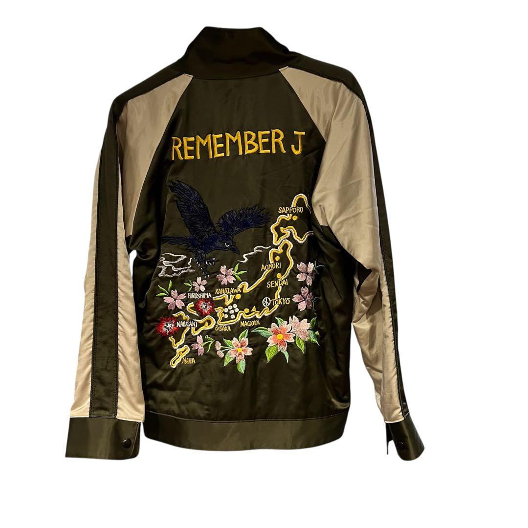 blackmeans 16SS 手振り刺繍 レーヨンスカジャン