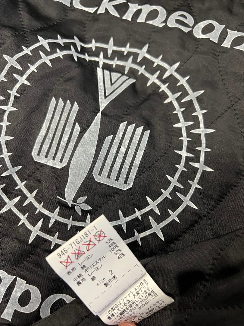 blackmeans 16SS 手振り刺繍 レーヨンスカジャン