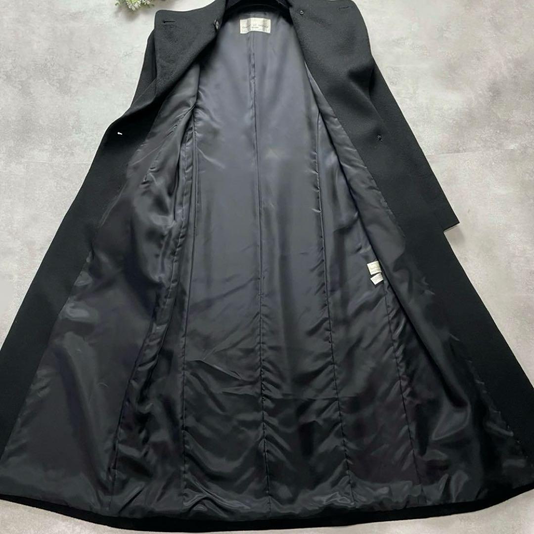 カシミヤ100%✨GIANNI LO GIUDICE ロングコート 黒 36 M