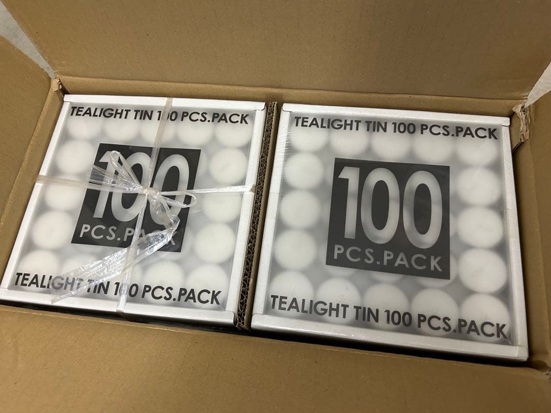 ティーライトティン 800個(100個入り ‪✕‬8箱 )