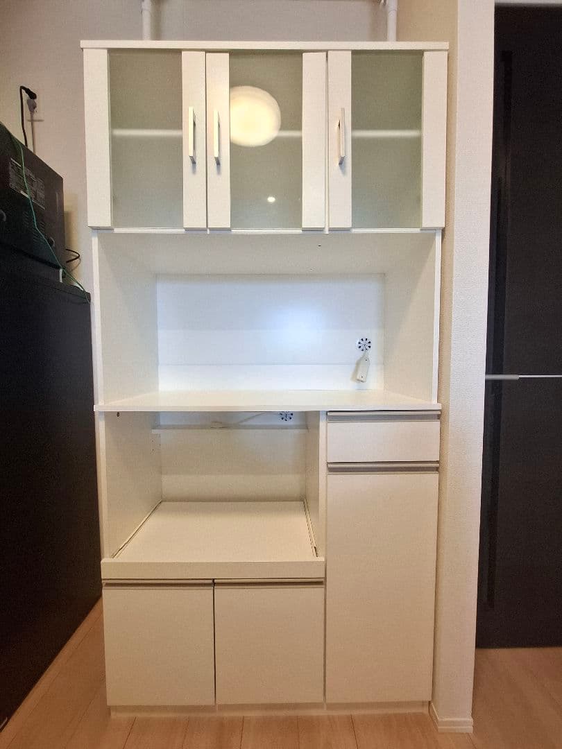 ホワイト食器棚・レンジ台