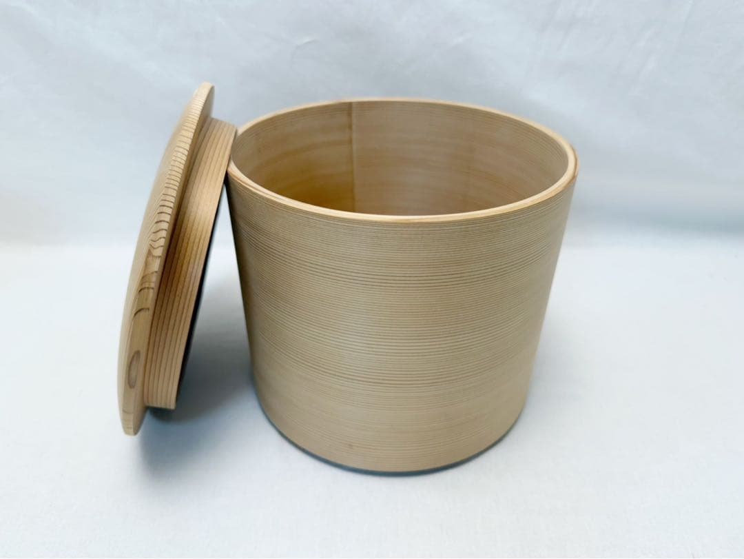 未使用 茶道具 杉木地 曲水指 綴目 煎茶道具 水差し 紙箱