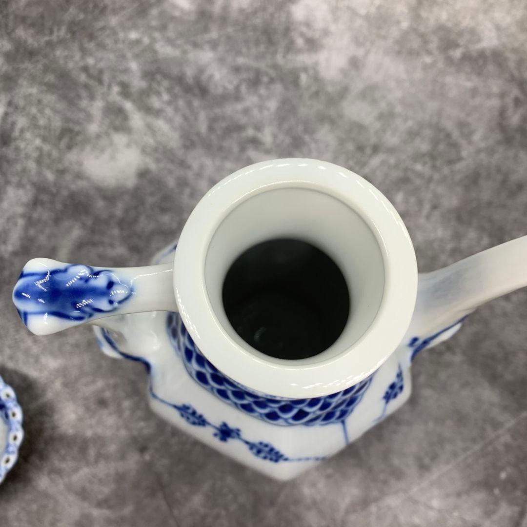 H549\" ロイヤルコペンハーゲン ブルーフルーテッド コーヒーポット