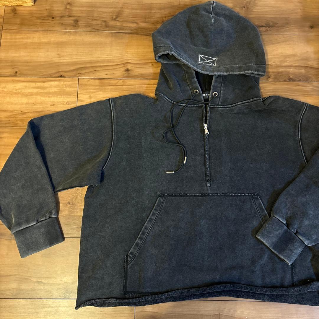 MLVINCE メルビンス ダークグレー パーカー M