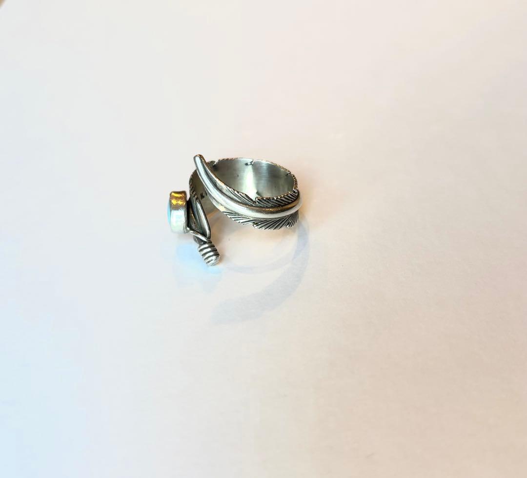 Indian Jewelry ハーヴィーメイス ターコイズ　フェザーリング