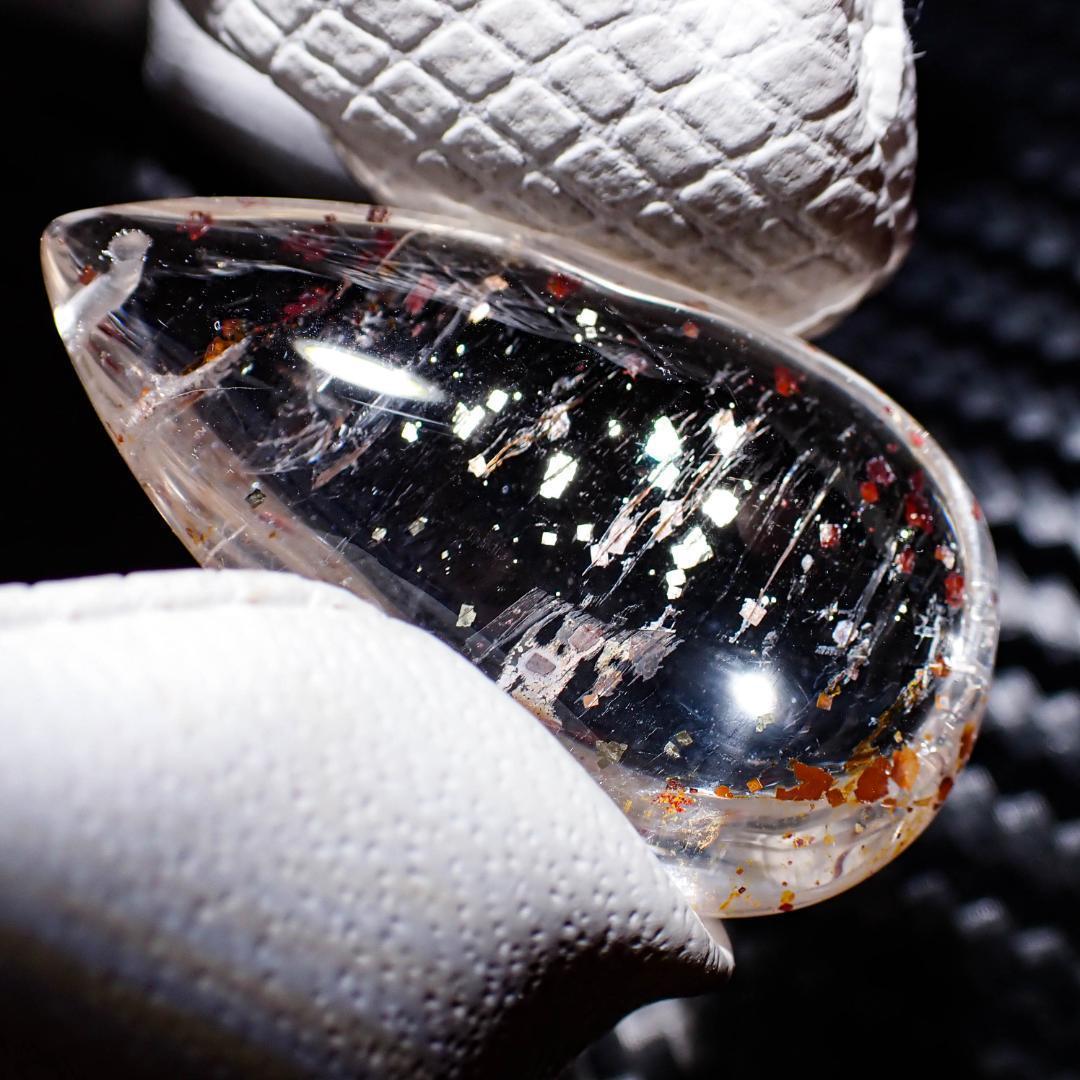 天然石 パイライトインクォーツ 2 結晶 水晶 原石 丸玉 鉱物 パワーストーン