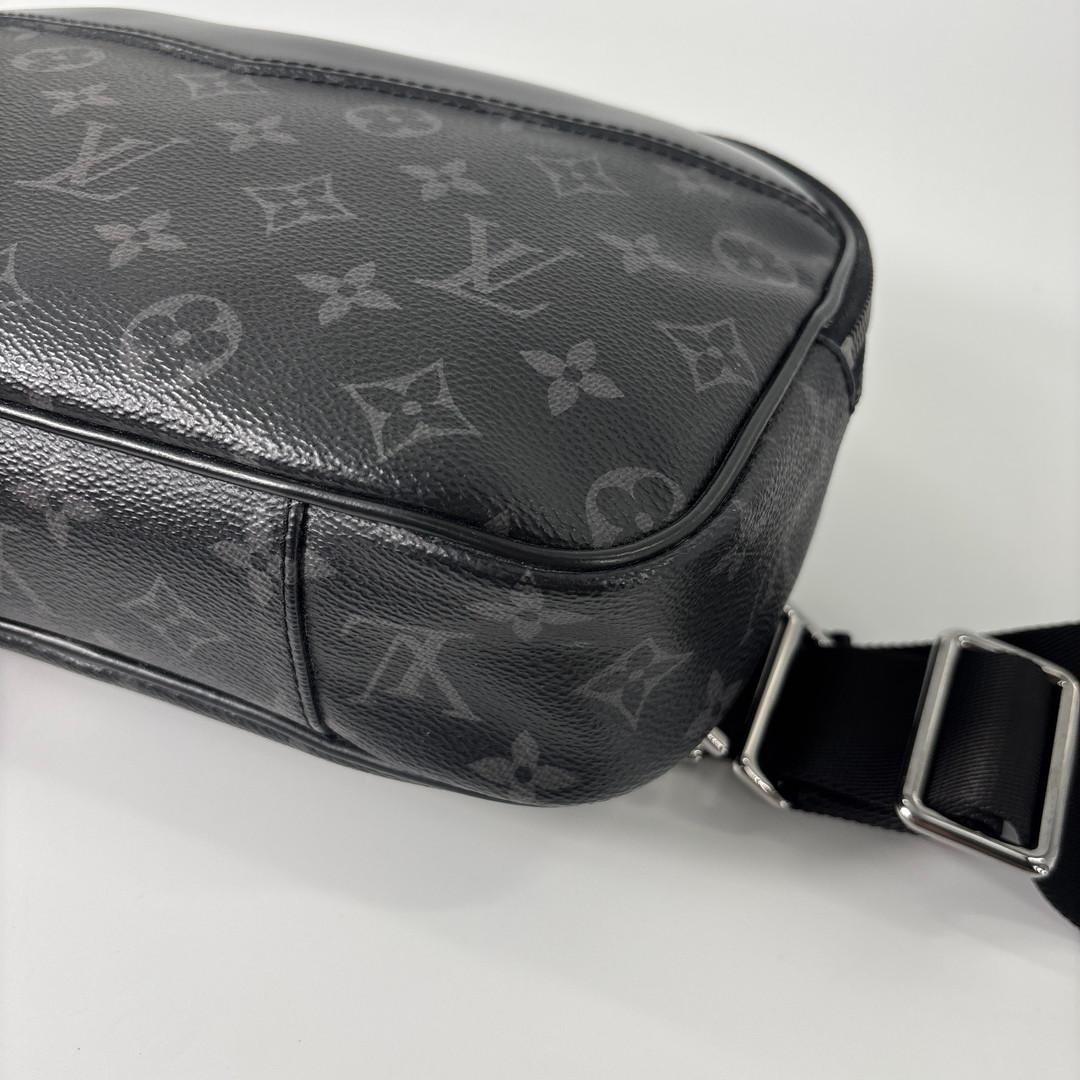 超極美品 ルイヴィトン モノグラムエクリプス バムバッグ M42906 ブラック