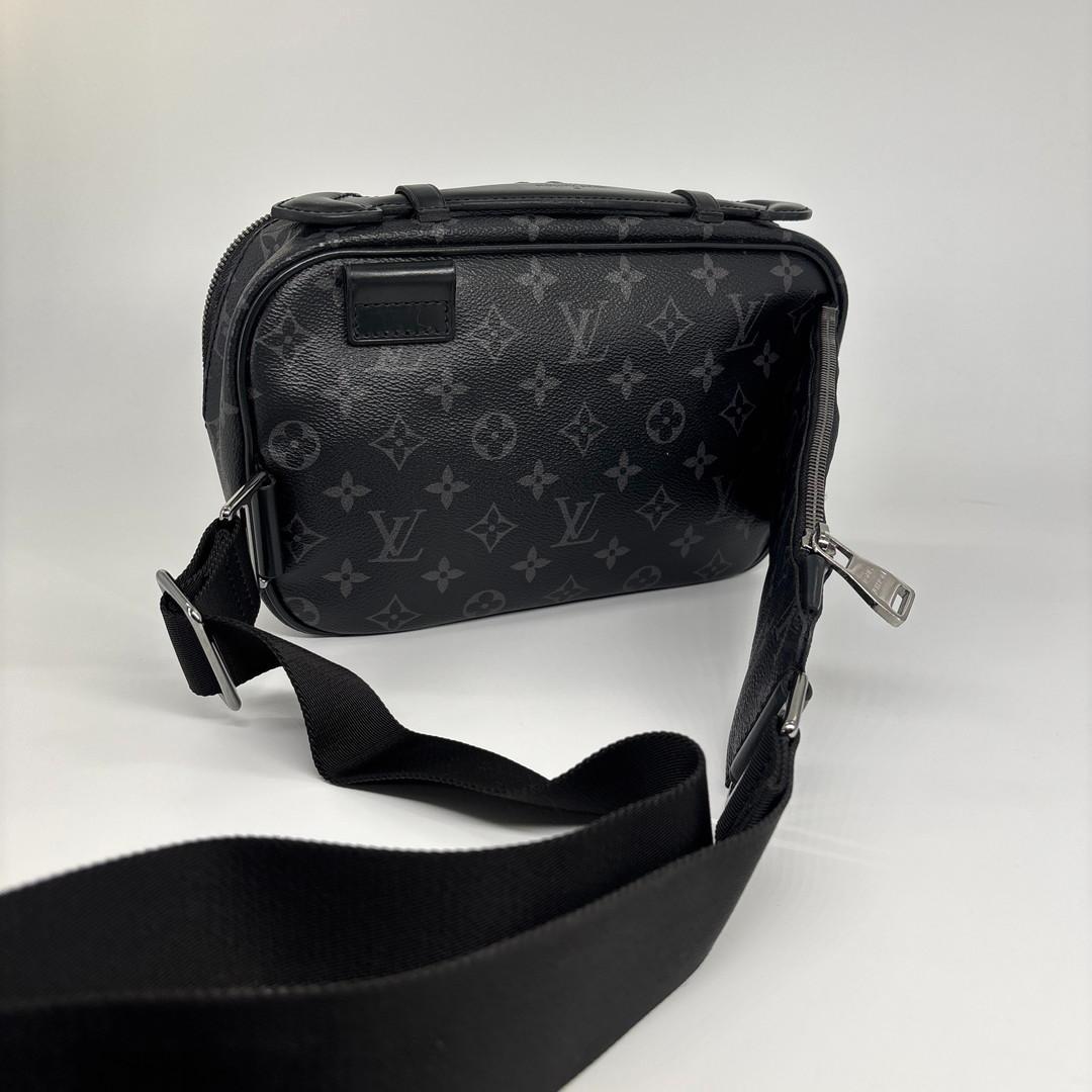 超極美品 ルイヴィトン モノグラムエクリプス バムバッグ M42906 ブラック