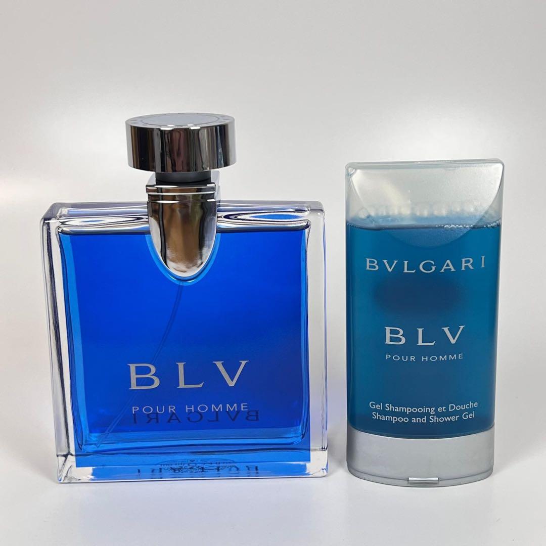 新品BVLGARI ブルガリ　ブルー　プールオム　ポーチセット　2012AW