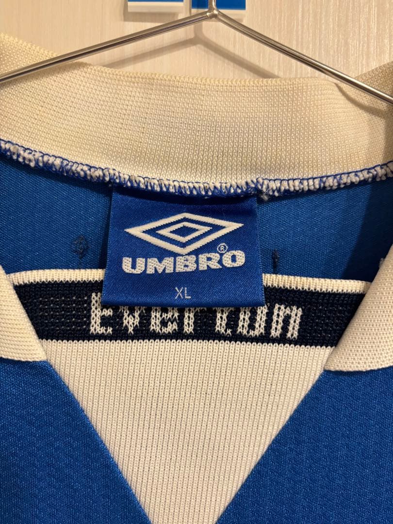 エヴァートン　97-99 ホームユニフォーム　長袖　umbro 90s 青タグ