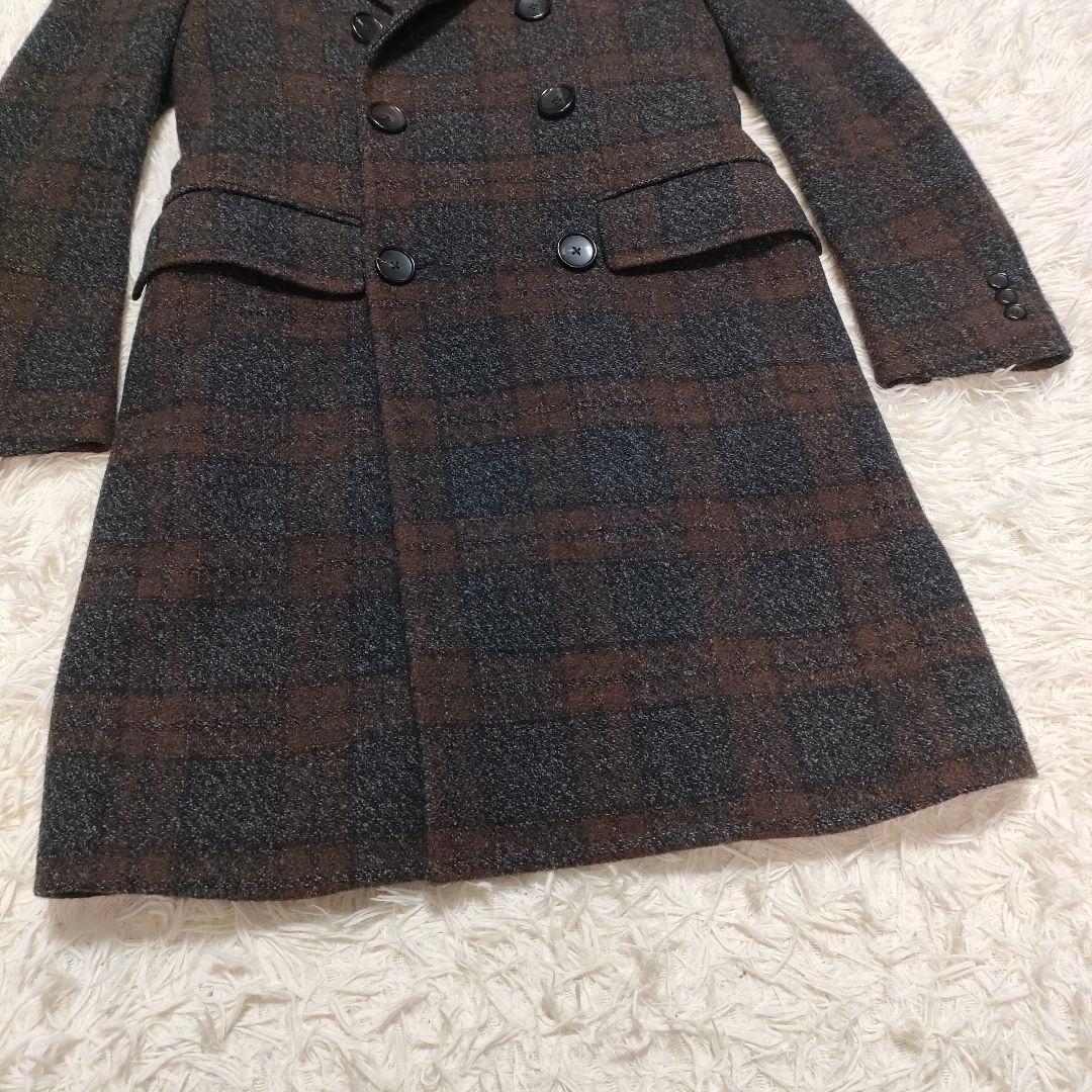 【希少サイズXS】 エディフィス ロロピアーナ　高級　ダブルチェスターコート