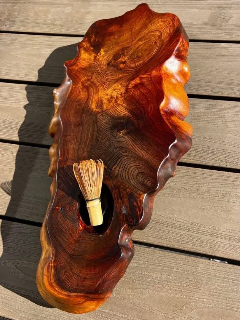 屋久杉　極上品　花台　一枚板