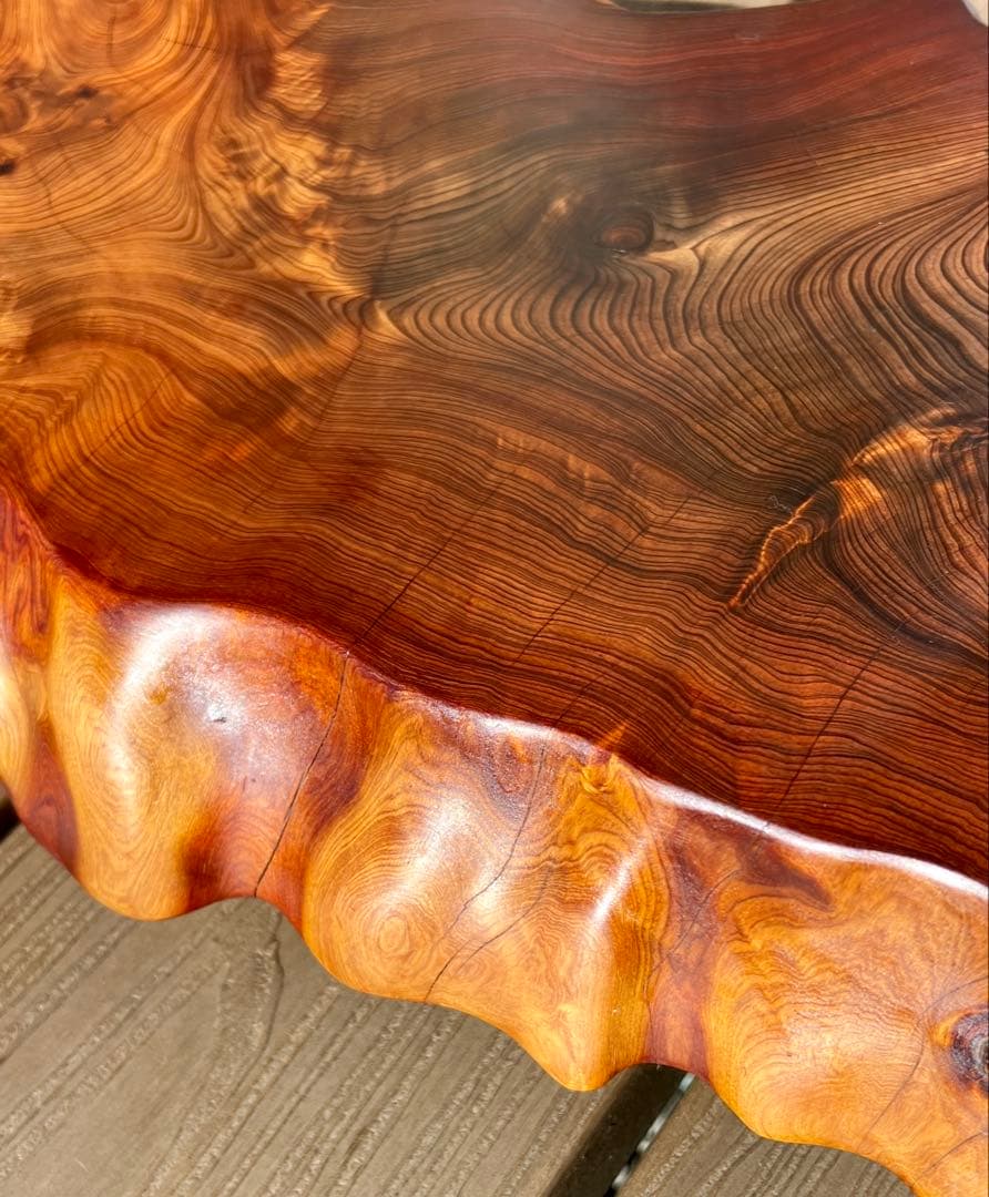 屋久杉　極上品　花台　一枚板