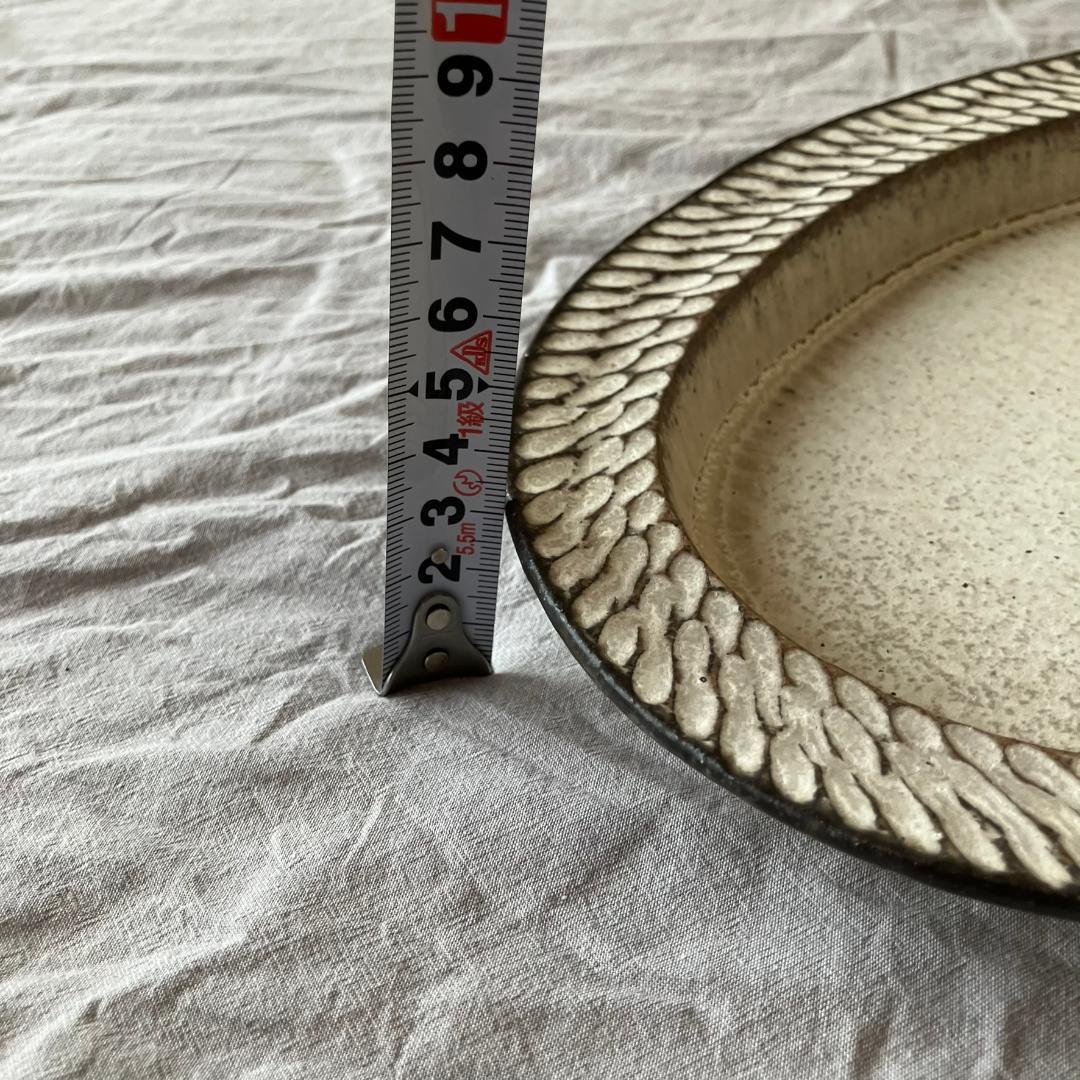 【新品未使用】山本雅則　しのぎ　鎬　楕円皿　オーバル皿　信楽焼　2枚セット