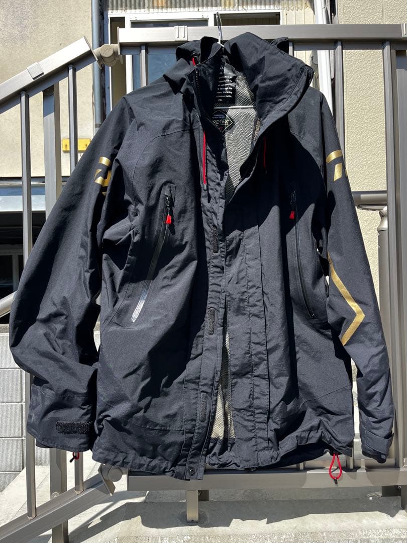 DAIWA GORE-TEX 上下 ウェア ブラック ※メンテ用洗剤付き