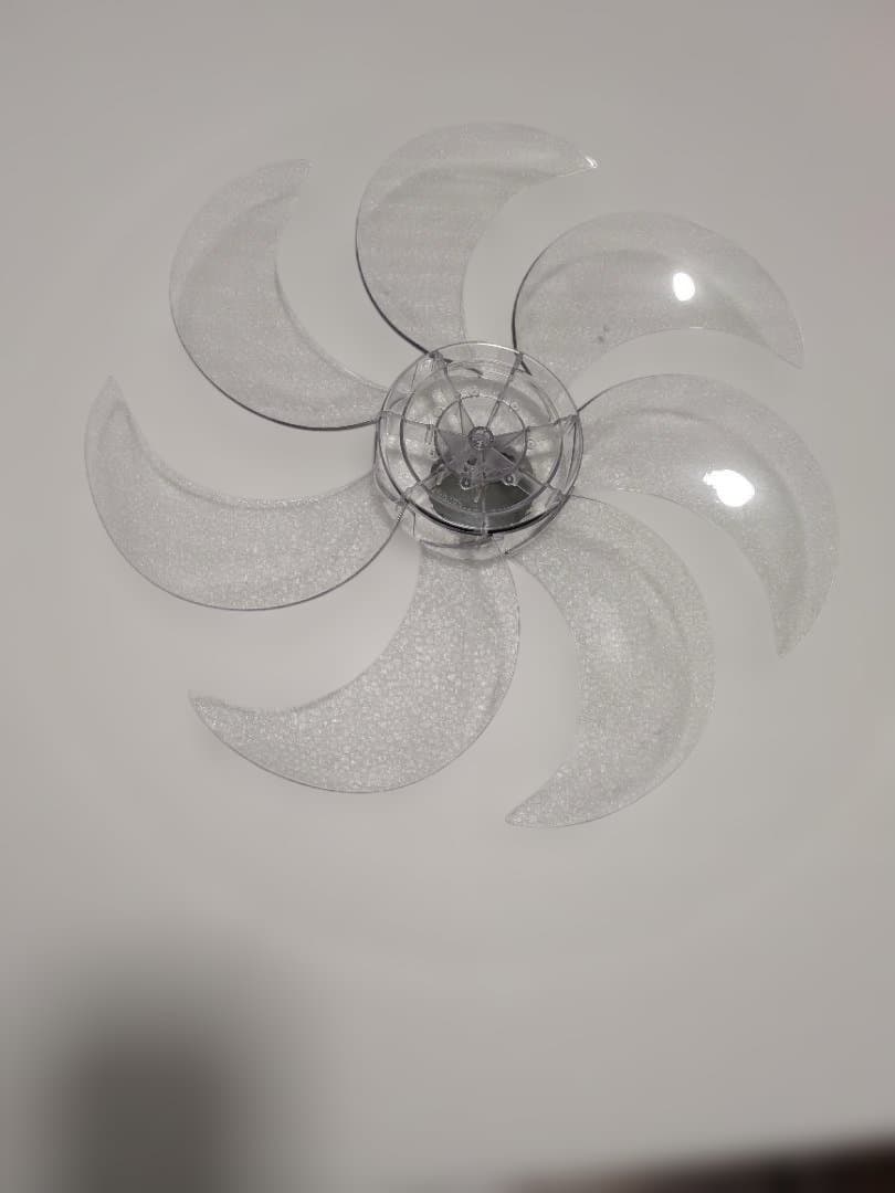 シーリングファン 透明 6枚ブレード リモコン付き