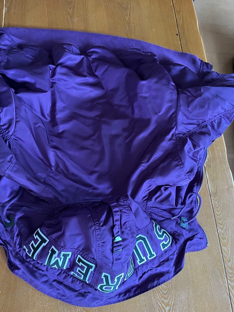 J*I様 Supreme Hooded MA-1 \"Purple\" Sサイズ 中