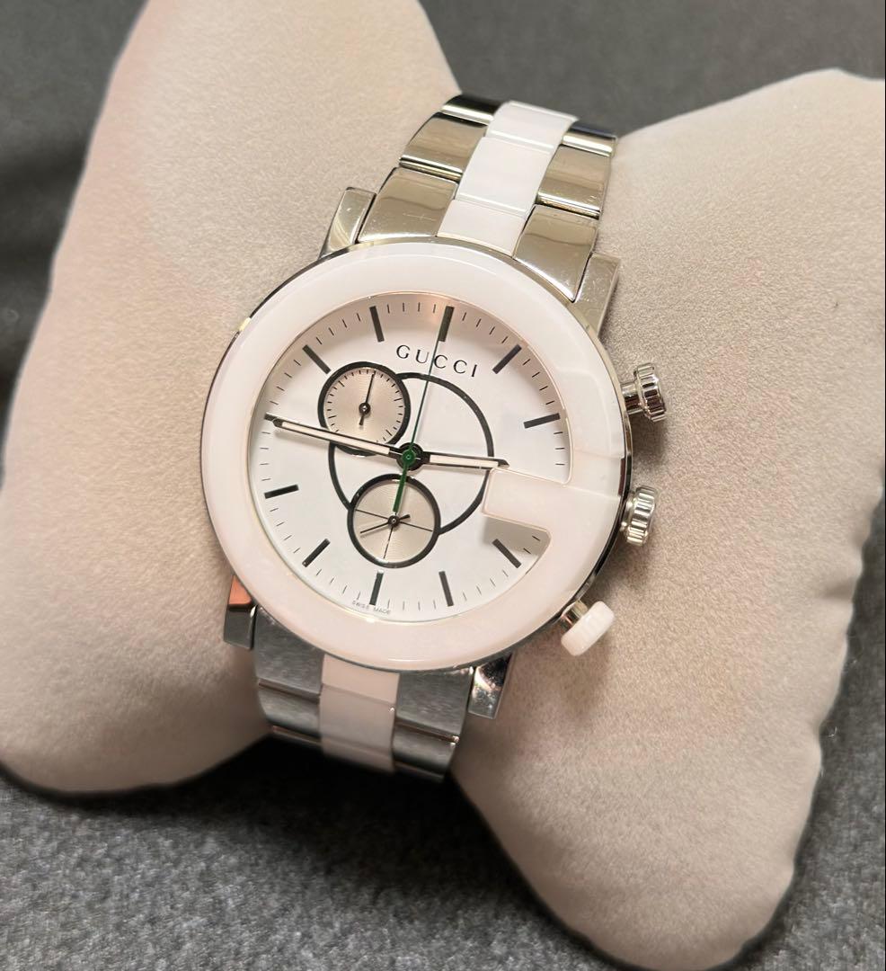 希少 GUCCI グッチ101M Gクロノ 腕時計 セラミック セラミック