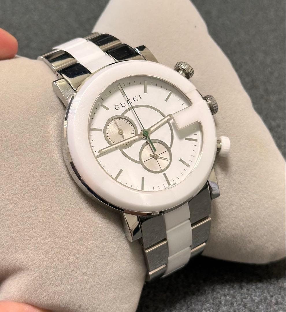 希少 GUCCI グッチ101M Gクロノ 腕時計 セラミック セラミック