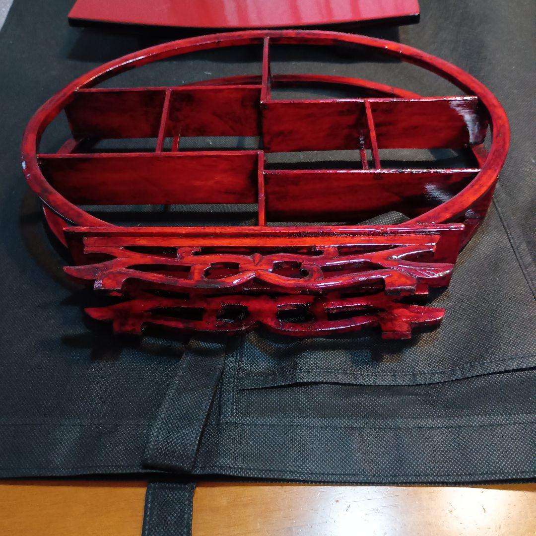 b20 塗り飾り棚　天然木 和モダン アジアン 中国 床の間 ディスプレイ