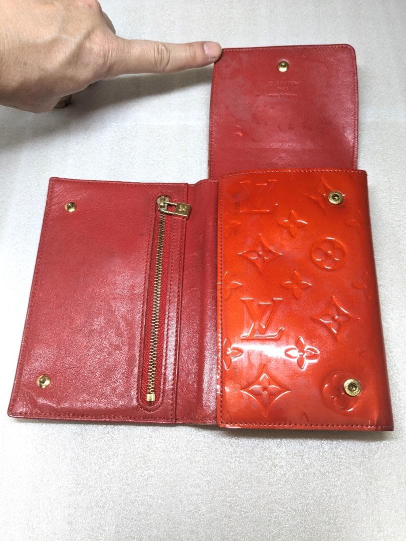 LOUIS VUITTON ルイヴィトン M91153 モノグラムヴェルニ 財布