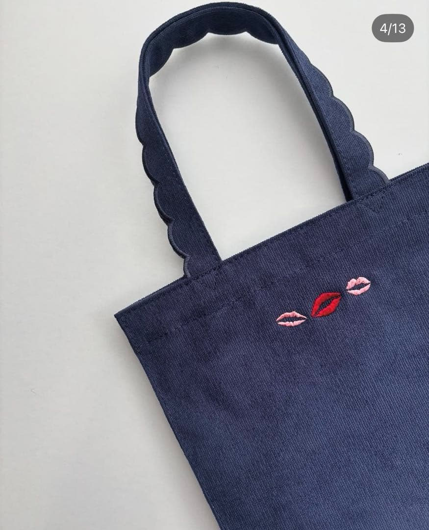 elu.Fleur tote（square）Corduroy