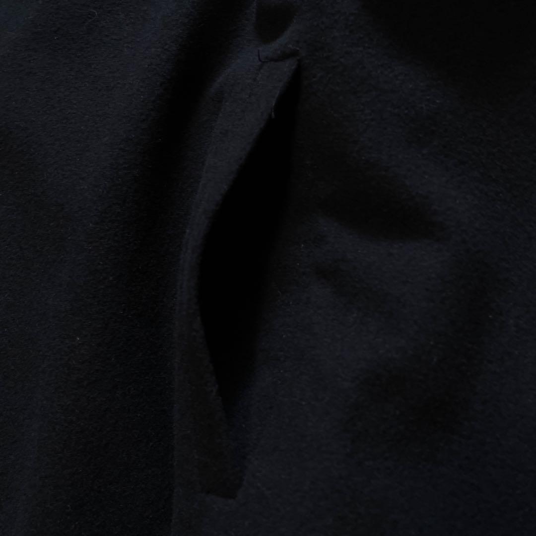 BEARDSLEY メルトンウール混　フーディコート ビッグシルエット　ブラック