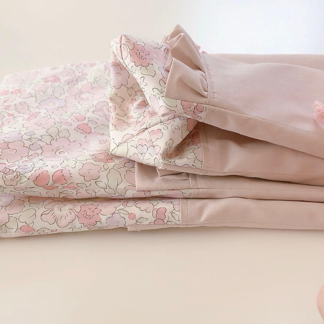 shiori　リバティ　フラワーピンクラベンダー　入園入学　オーダー