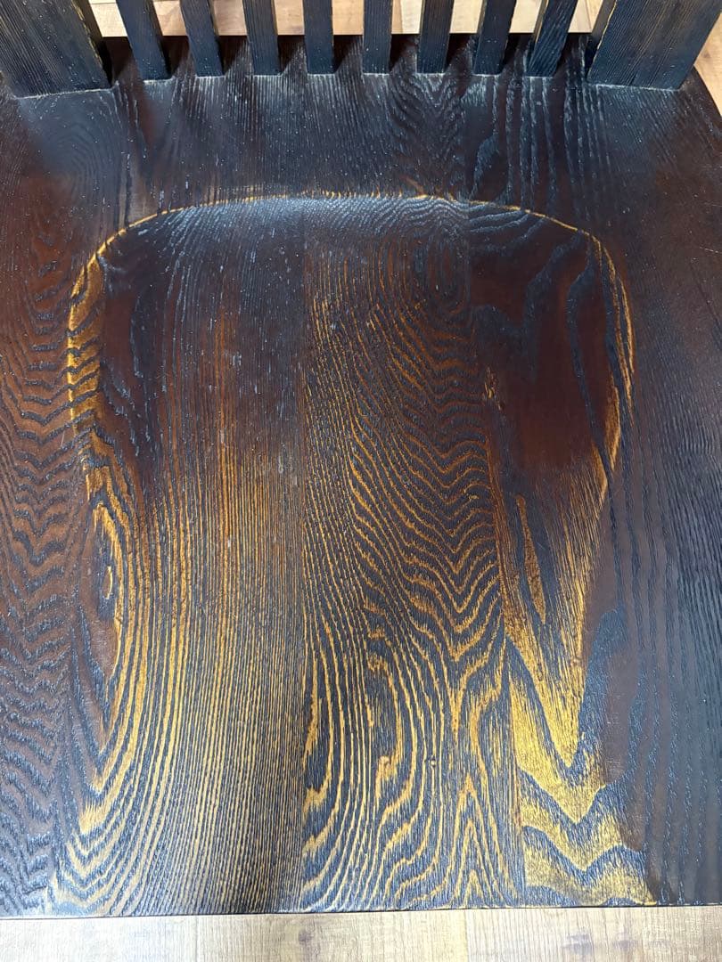 回転座椅子　無垢　和モダン　和室　タモ材　オーク材