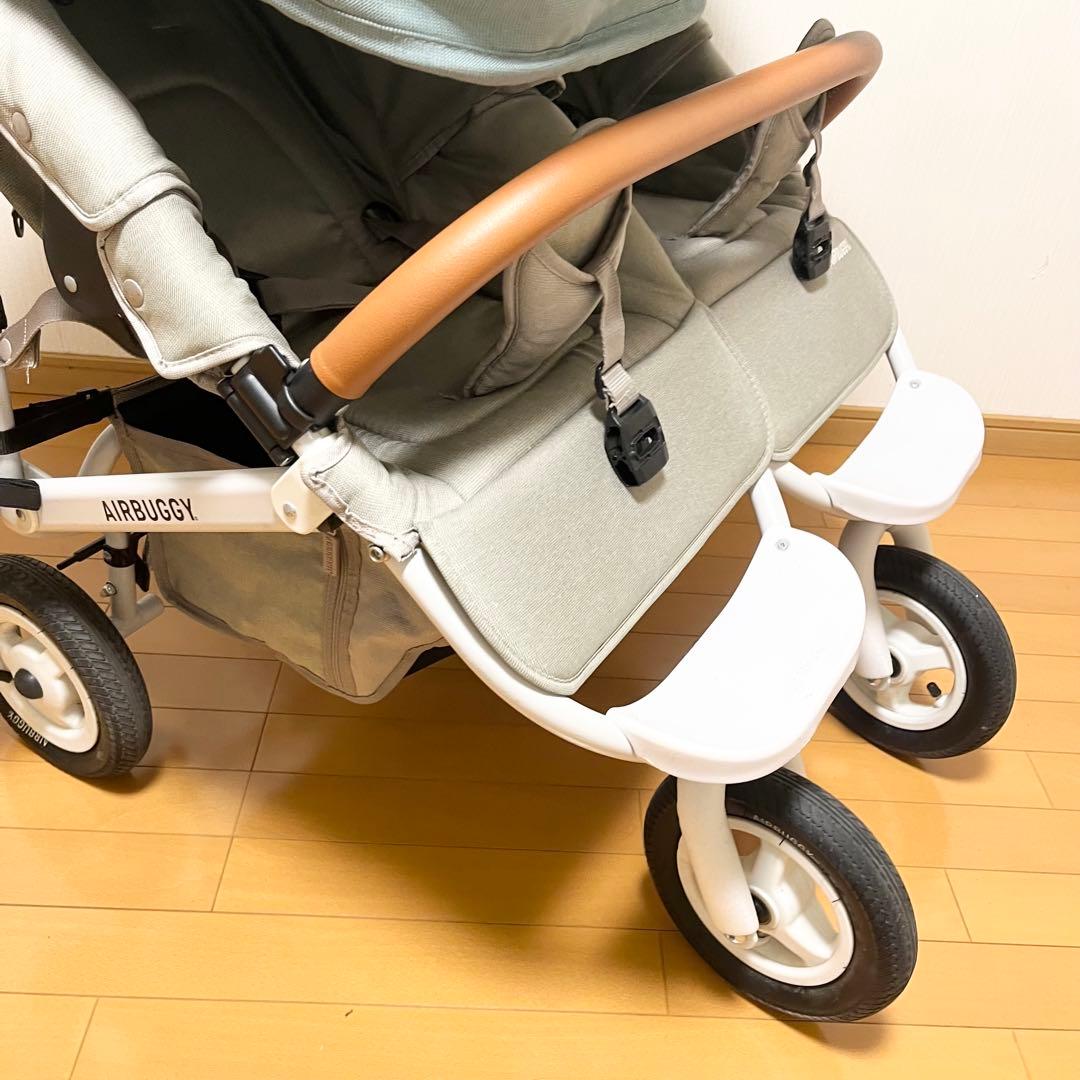 人気色 エアバギー ココダブル EX フロムバース 双子 ベビーカー 二人乗り