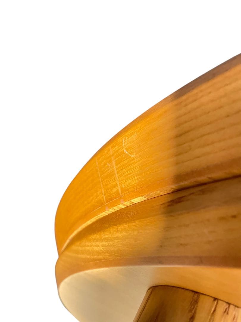 HR558 【木目とカーブ素敵】円卓　ラウンドテーブル　ちゃぶ台