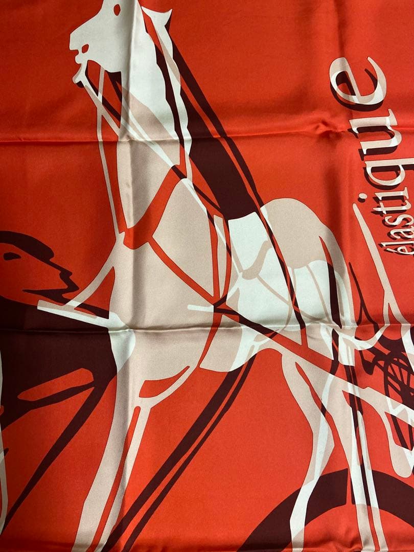 HERMES エルメス　カレ 90 カレーシュ エラスティック　馬