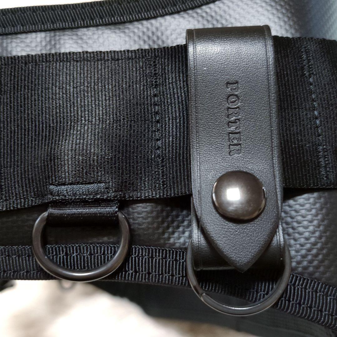 【新品同様】PORTER　HEAT　ウエストバッグ　L　マグライト付　現行モデル