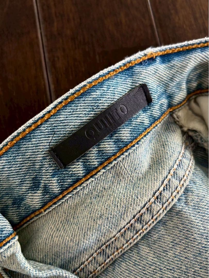 QUIITO キイト/25ss定価3.6万 リメイク デニムスカート 36 美品