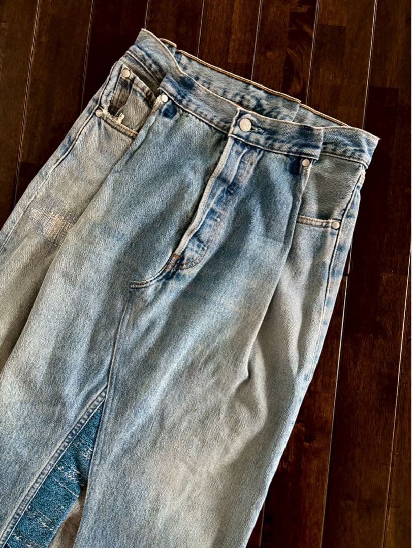 QUIITO キイト/25ss定価3.6万 リメイク デニムスカート 36 美品