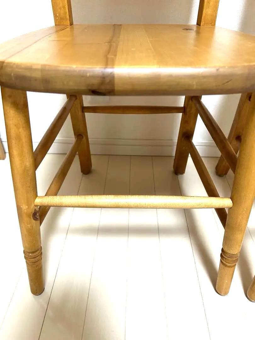 enfant チェア 2脚セット チャーチチェア ブックラック付き