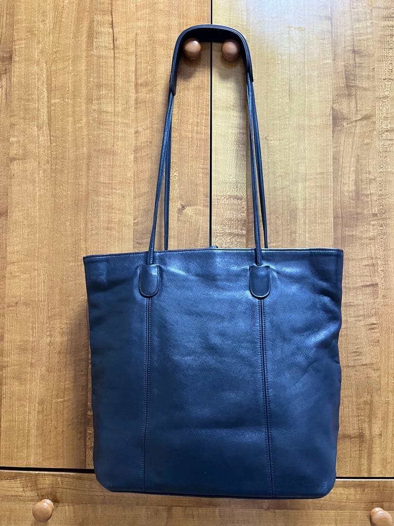 オールドコーチ USA トートバッグ オールレザー 大容量 紺