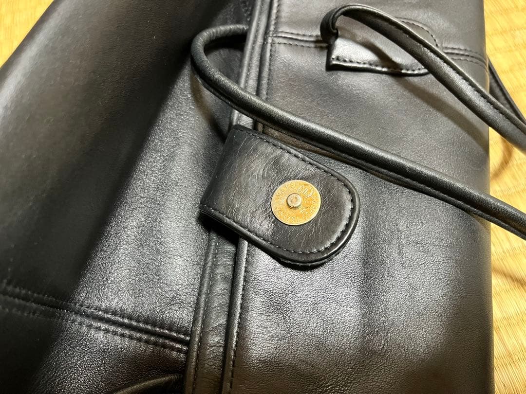 オールドコーチ USA トートバッグ オールレザー 大容量 紺