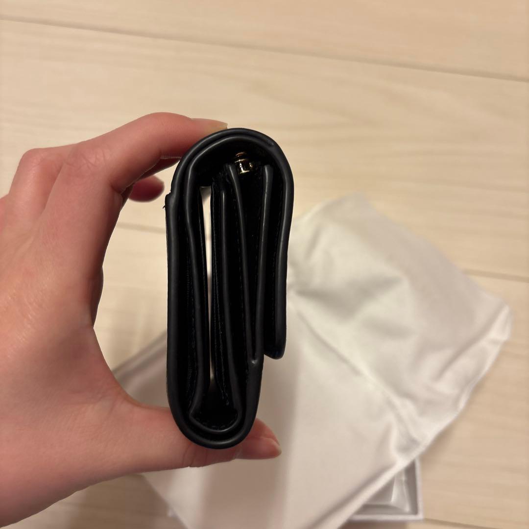 【美品】Dior 30モンテーニュロータスウォレット　ブラック　ディオール